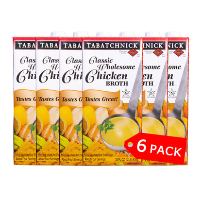 Classic Wholesome Chicken Broth - 6 Pack